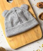 Czapka dziecięca, sweterkowa, szara, Iltom