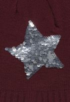 Czapka dziewczęca, bordowa, Tom Tailor