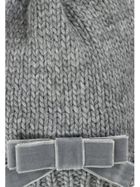 Czapka dziewczęca z pomponem, szara, Döll