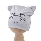 Czapka niemowlęca, szara, zebra, Eevi