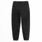 Czarne jeansowe joggersy z regulacją Cool Club