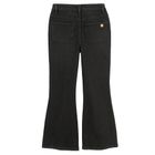 Czarne jeansy flare z regulowanym pasem Cool Club