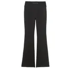 Czarne legginsy flare z wysokim stanem NOWEAR