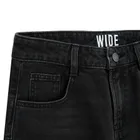 Czarne spodnie jeansowe cargo wide Cool Club
