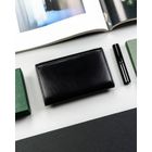 Czarny, skórzany portfel damski na zatrzask - Peterson