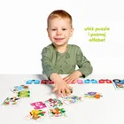CzuCzu, Literkowy traktor, puzzle, 18 elementów, dla dzieci 3+