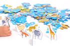 CzuCzu, Mapa świata. Zwierzęta, puzzle z figurkami