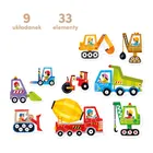 CzuCzu, Pojazdy na budowie, puzzle progresywne, 2+