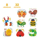 CzuCzu, Robaczki czworaczki, puzzle, 8-4 elementy