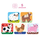CzuCzu, Układam zwierzątka, puzzle, 4 elementy, 2+