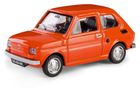 Daffi, Kolekcja Polskiej Motoryzacji, Fiat 126p, Czterdziestolatek, pojazd, model metalowy, czerwony, 1:43
