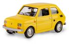 Daffi, Kolekcja Polskiej Motoryzacji, Fiat 126p, pojazd, model metalowy, żółty, 1:43