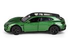 Daffi, MSZ, Porsche Taycan Turbo S Cross Turismo, pojazd, model metalowy, zielony, 1:36
