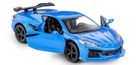 Daffi, RMZ City, Chevrolet Corvette Z06 niebieski, pojazd, model metalowy, 1:32