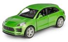 Daffi, RMZ City, Porsche Macan S, pojazd, model metalowy, zielony, 1:32