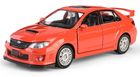 Daffi, RMZ City, Subaru WRX STI 2010, pojazd, model metalowy, czerwony, 1:36
