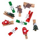 Dalprint, klamerki drewniane, boże narodzenie, 10 szt.