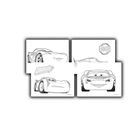 Diakakis, Auta, kolorowanka z naklejkami