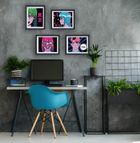 Diamond Dotz, diamentowa mozaika, flokowana, Neon Anime, 4 obrazki