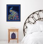 Diamond Dotz, diamentowa mozaika, flokowana, Neon Peacock