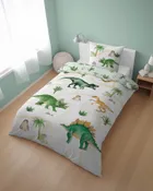 Dinozaury, 2-częściowy komplet pościeli, 140-200 cm