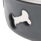 DOGS Collection, miska stalowa, antypoślizgowa, 21 cm