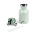 Done by Deer, Croco, butelka metalowa ze słomką, green