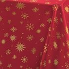 Douceur D'intérieur, Astrelia, obrus prostokątny, złote zdobienie, 140-240 cm