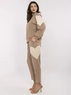 Dres damski, beżowy, Italy Moda