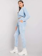 Dres damski, welurowy, niebieski, Lakerta