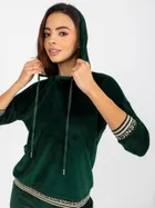 Dres damski, welurowy, zielony, Relevance