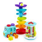 Dumel Discovery, Zestaw Pierwszej Aktywności 3w1, wieża, pojazd sorter, zabawki sensoryczne