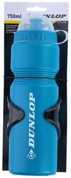 Dunlop, bidon rowerowy z koszykiem, niebieski, 750 ml
