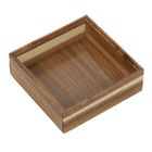 EH Excellent Houseware, Hedo, drewniany organizer na biurko do szuflady, 15-15-5 cm