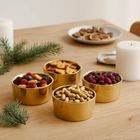 Eh Excellent Houseware, Miravo, złote miseczki na przekąski, 8,5 cm, 4 szt.