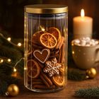 Eh Excellent Houseware, szklany słoik ze złotą pokrywką, 1000 ml