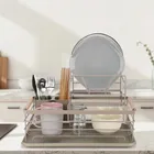 Elitehoff, suszarka do naczyń z ociekaczem i tacą, beżowa, e-8190