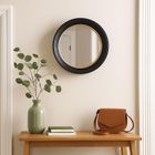 Emako, Dem, okrągłe lustro w czarnej ramie, 40,5 cm