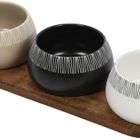 Emako, Rori, miseczki na przekąski z tacą, 3 szt.