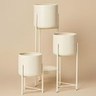 Emako, Viko, kwietnik loftowy na 3 doniczki, metalowy