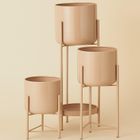 Emako, Viko, kwietnik loftowy na 4 doniczki, cynkowy