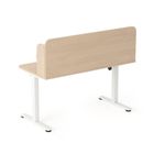 Entelo, Axio, biurko elektryczne regulowane z nadstawką, rozmiar 3-4, 100-65 cm, brzoza