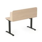 Entelo, Axio, biurko elektryczne regulowane z nadstawką, rozmiar 3-4, 120-65 cm, brzoza