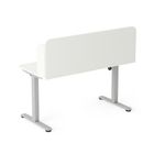 Entelo, Axio, biurko elektryczne regulowane z nadstawką, rozmiar 5-6, 100-65 cm, biały