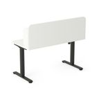 Entelo, Axio, biurko elektryczne regulowane z nadstawką, rozmiar 5-6, 120-65 cm, biały