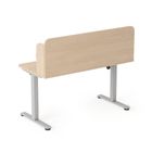 Entelo, Axio, biurko elektryczne regulowane z nadstawką, rozmiar 5-6, 120-65 cm, brzoza