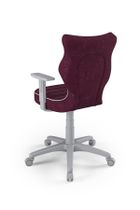 Entelo, Duo, krzesło biurowe z podłokietnikami, wzrost 159-188 cm, fioletowe