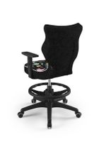 Entelo, Duo, krzesło biurowe z podnóżkiem i podłokietnikami, wzrost 159-188 cm, dinozaury