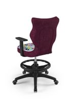 Entelo, Duo, krzesło biurowe z podnóżkiem i podłokietnikami, wzrost 159-188 cm, sowy