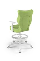 Entelo, Duo, krzesło biurowe z podnóżkiem i podłokietnikami, wzrost 159-188 cm, zielone